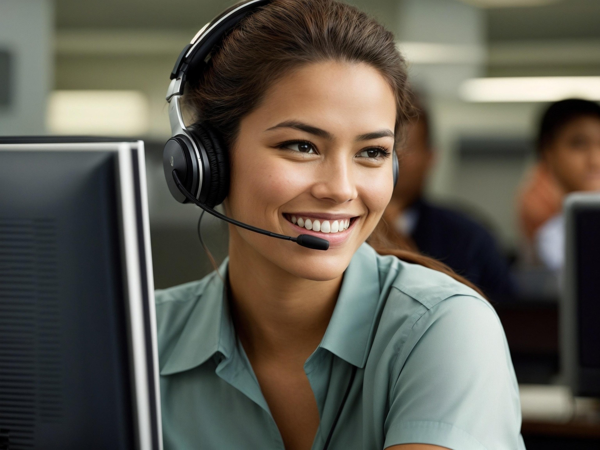 AI Receptionist at work